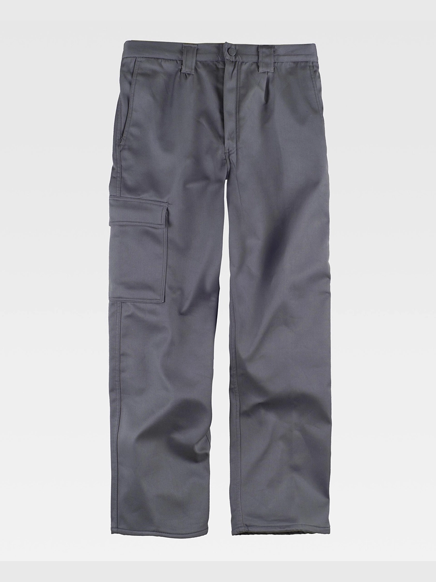 Immagine PANTALONE DA LAVORO MULTITASCHE CON FODERA IN PILE