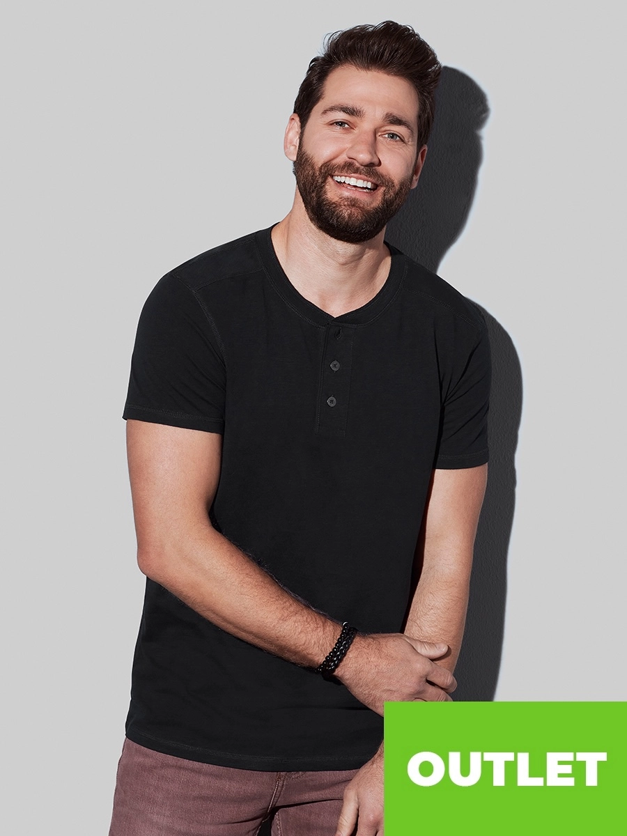 Immagine T-SHIRT UOMO MANICA CORTA COLLO 3 BOTTONI