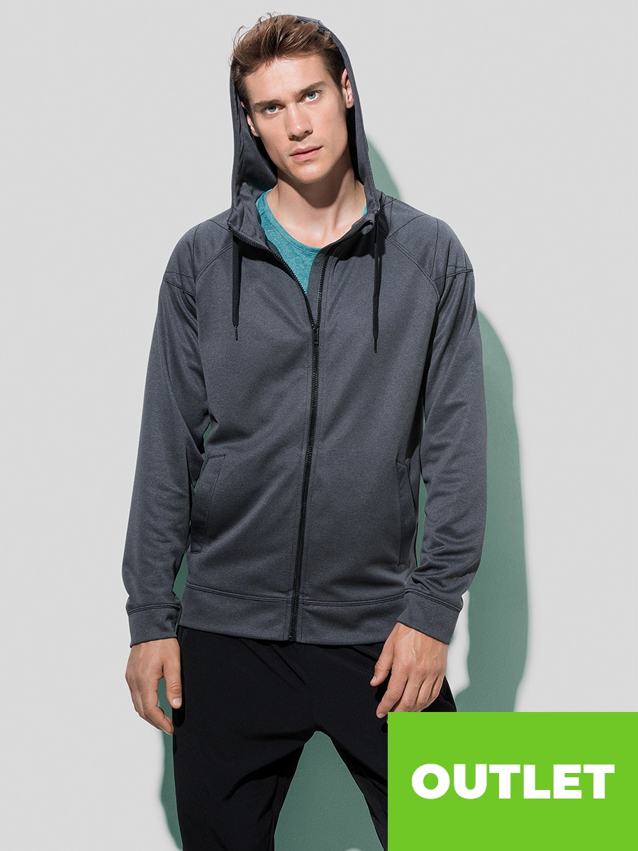 Immagine PILE UOMO ZIP INTERA MELANGE