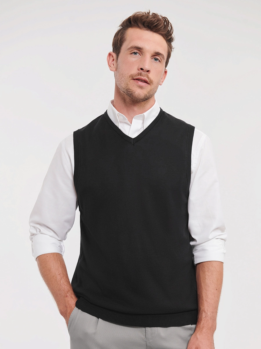 Immagine PULLOVER UNISEX SMANICATO COLLO A V