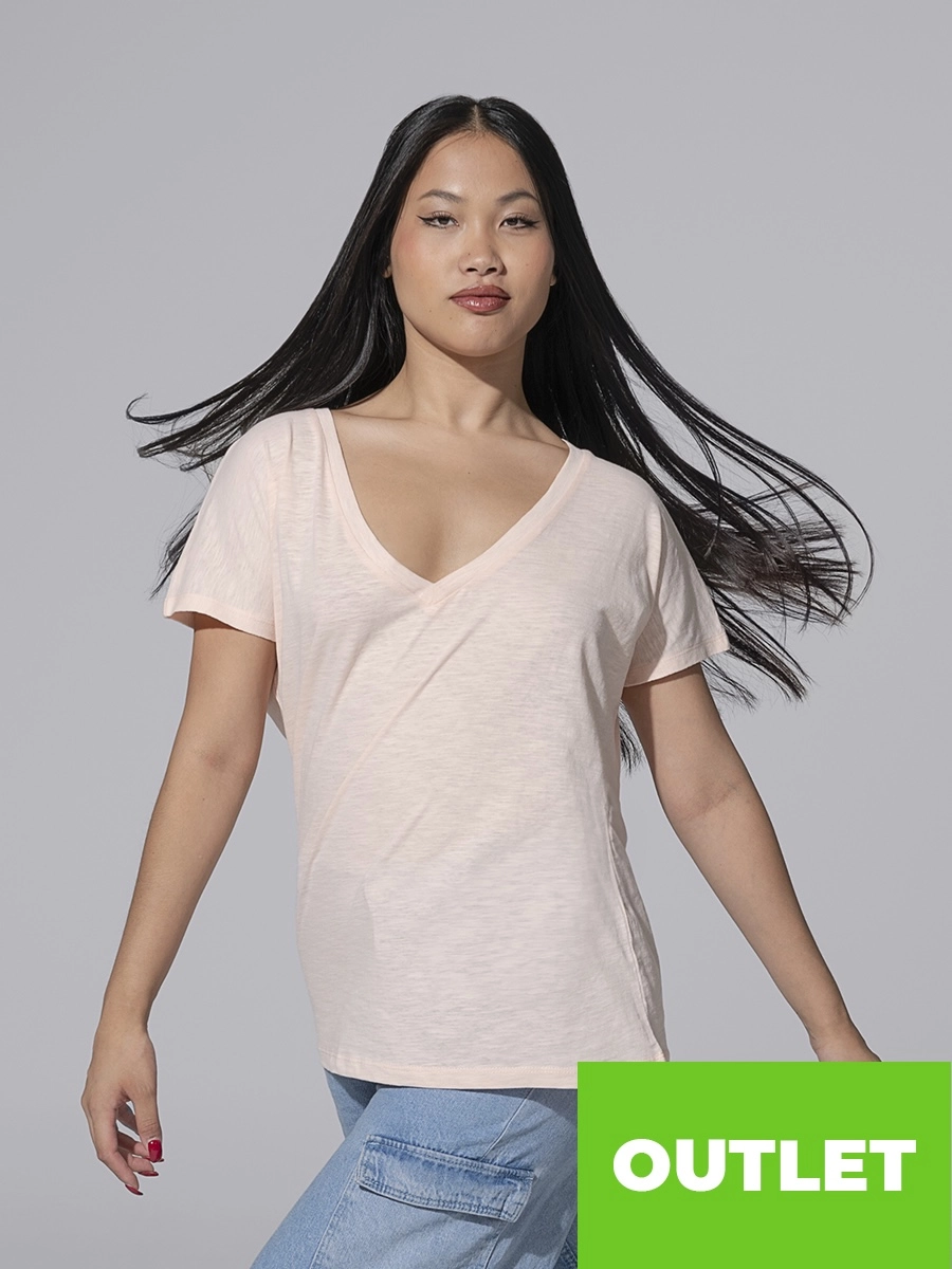 Immagine T-SHIRT DONNA MANICA CORTA COLLO A V URBAN TENERIFE