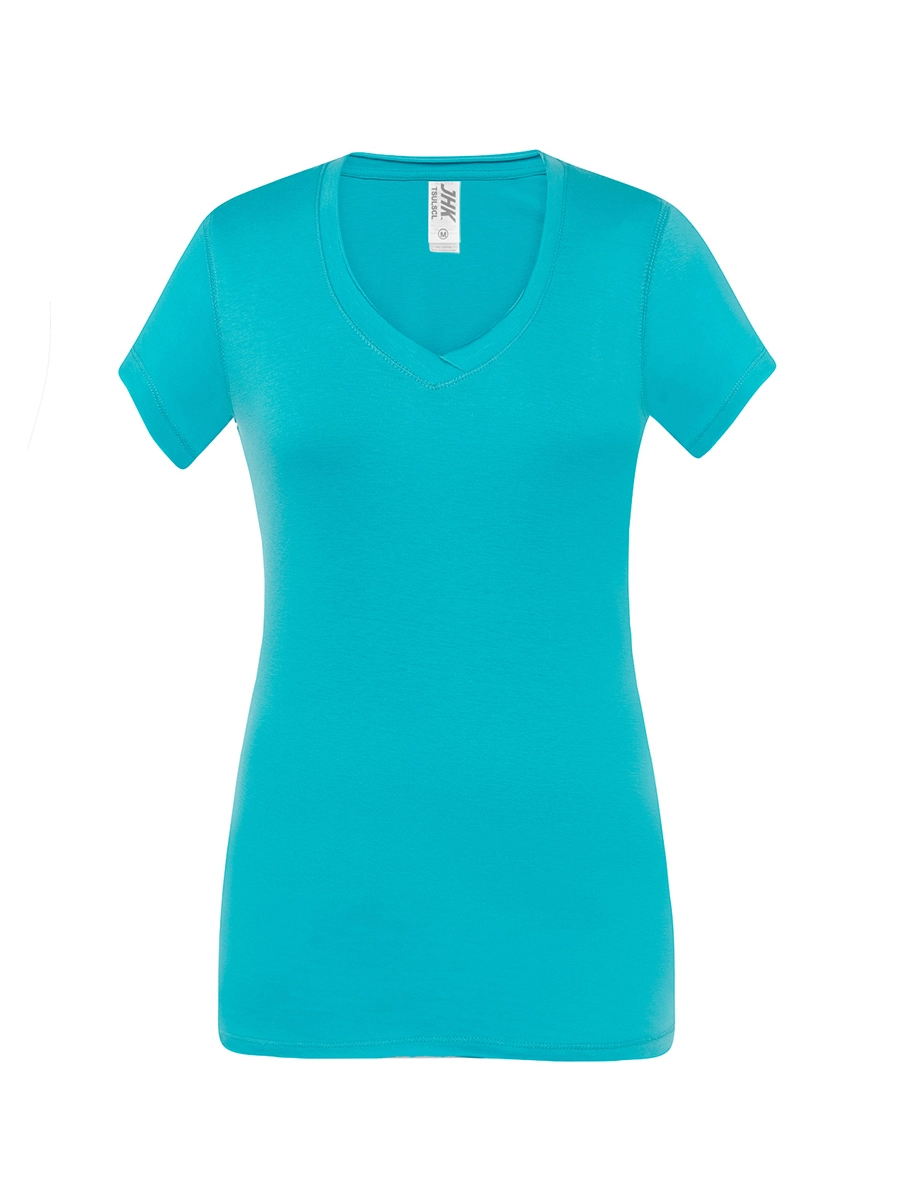 Immagine T-SHIRT DONNA MANICA CORTA COLLO A V URBAN SICILIA