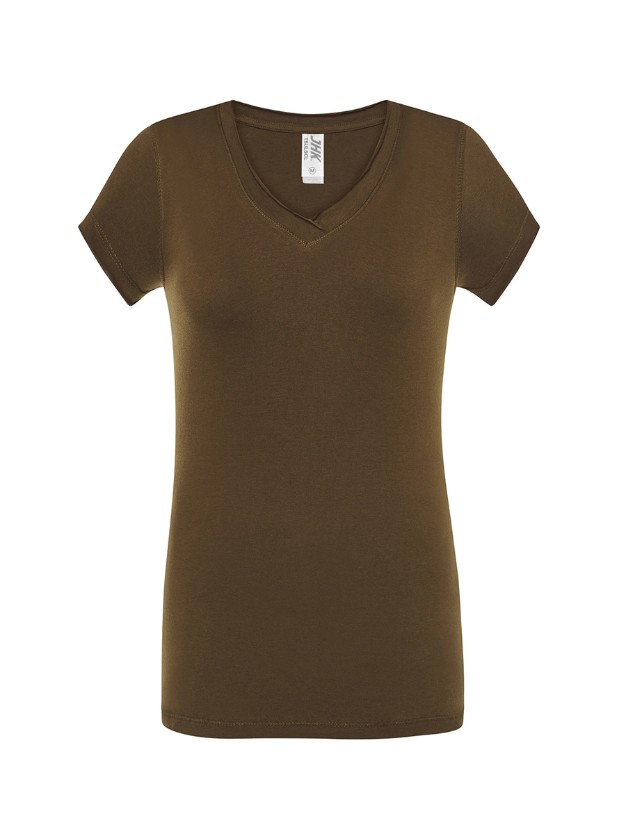 Immagine T-SHIRT DONNA MANICA CORTA COLLO A V URBAN SICILIA