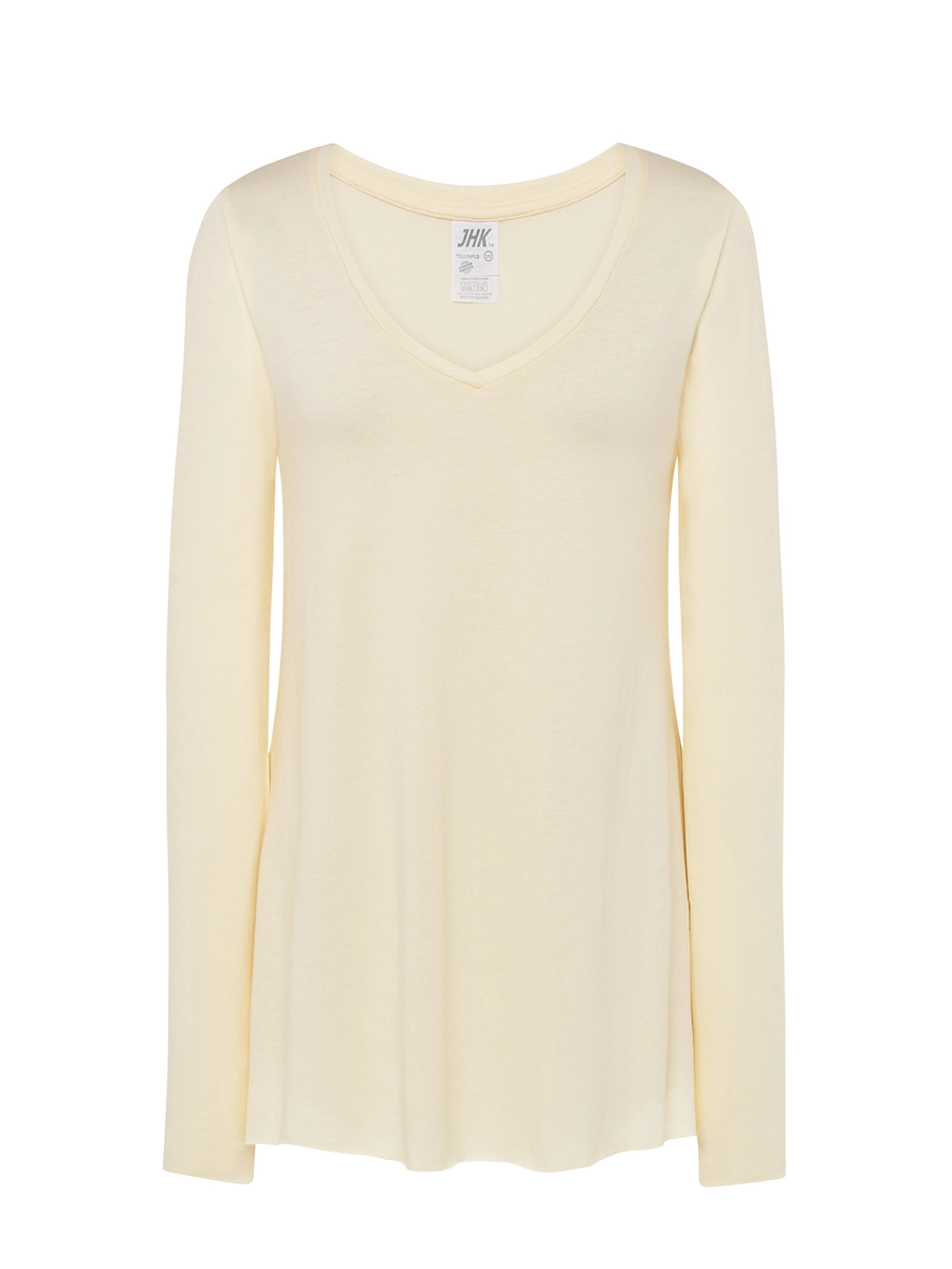 Immagine T-SHIRT DONNA MANICA LUNGA COLLO A V URBAN PAPUA