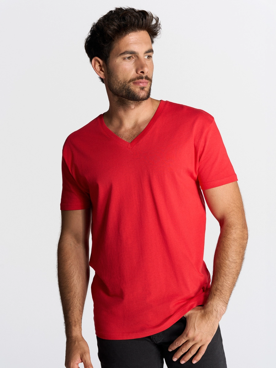 Immagine T-SHIRT UOMO MANICA CORTA COLLO A V URBAN