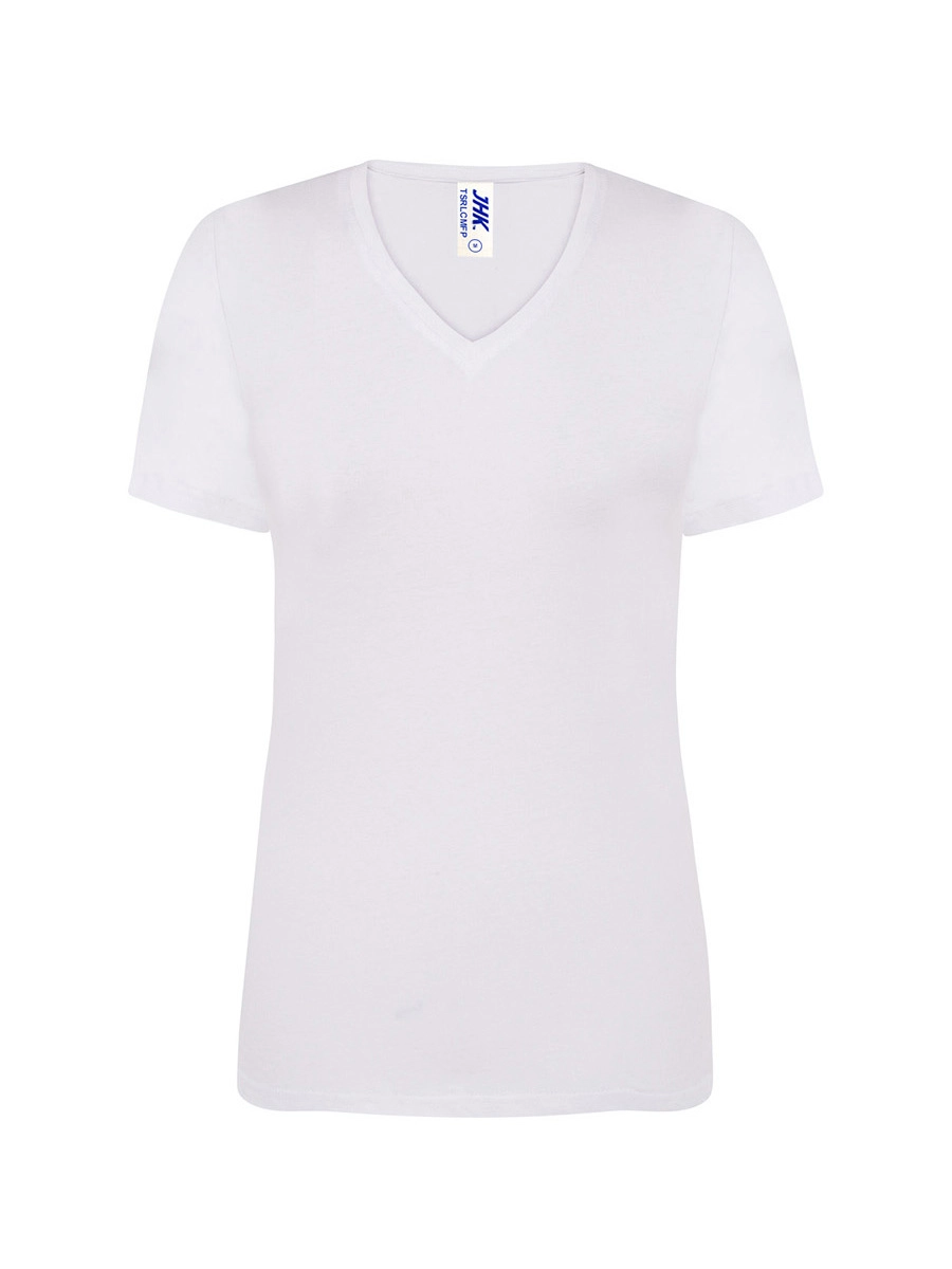 Immagine T-SHIRT DONNA MANICA CORTA COLLO A V REGULAR