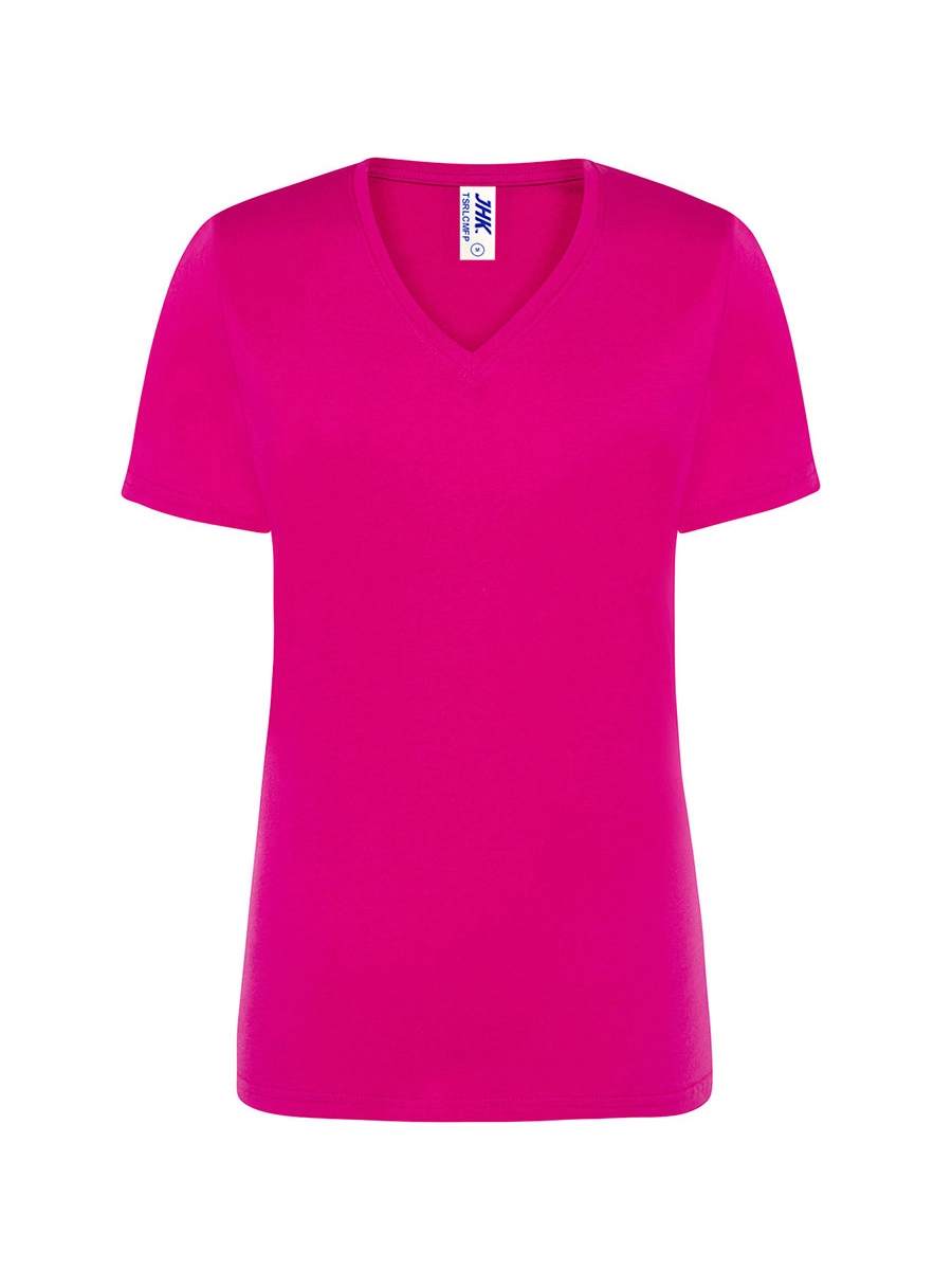 Immagine T-SHIRT DONNA MANICA CORTA COLLO A V REGULAR