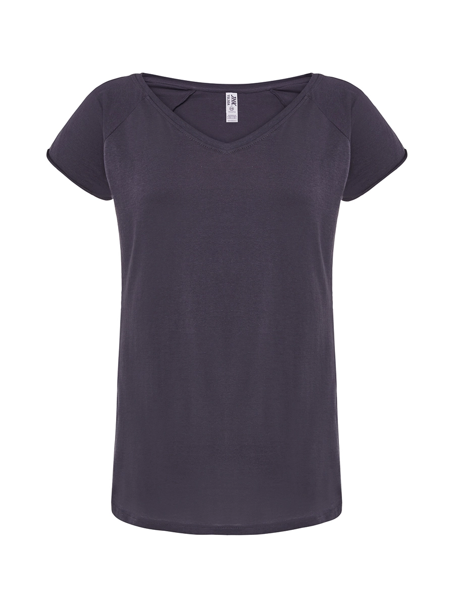 Immagine T-SHIRT DONNA MANICA CORTA COLLO A V URBAN SEA