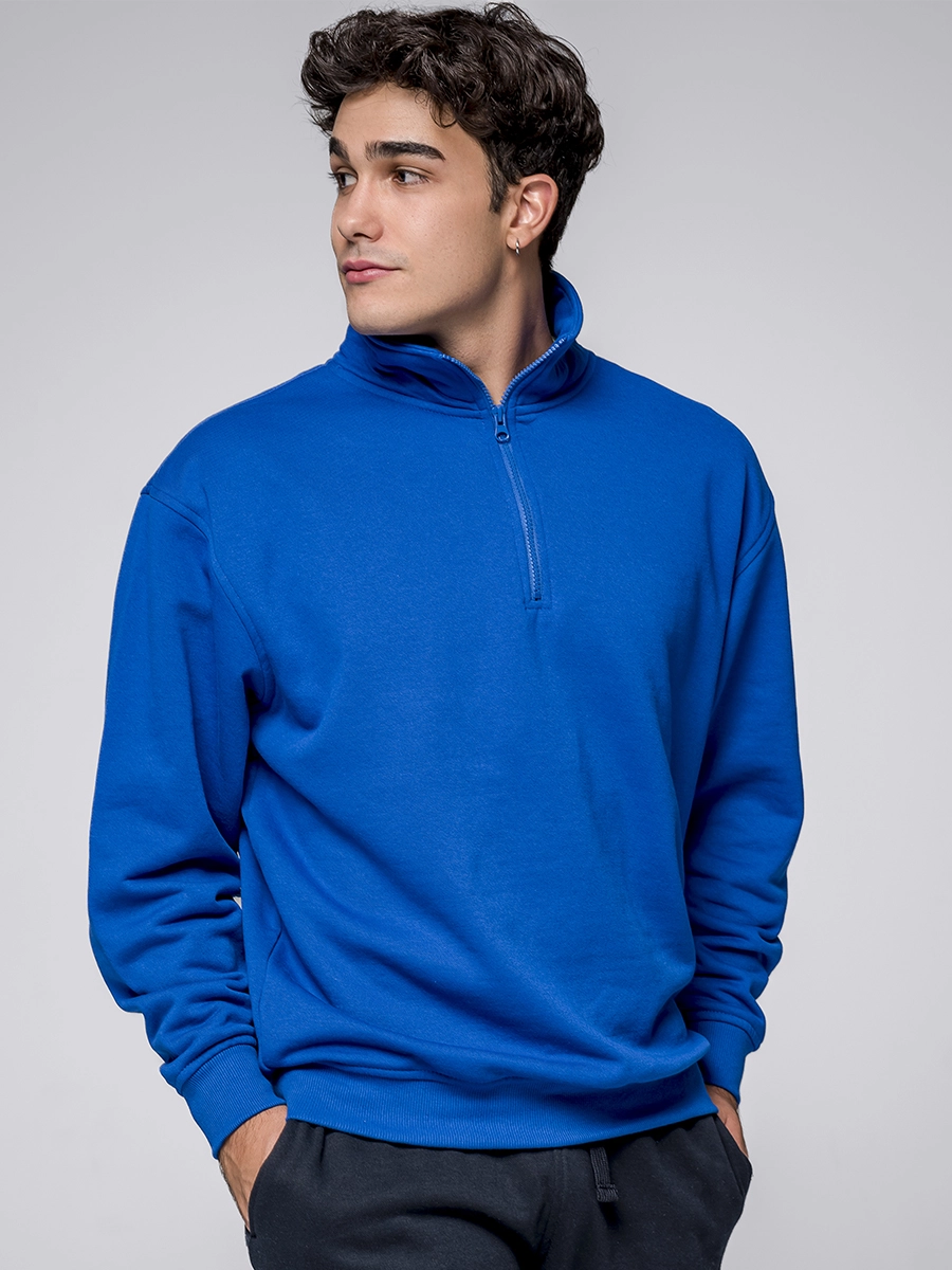 Immagine FELPA UNISEX MEZZA ZIP PREMIUM