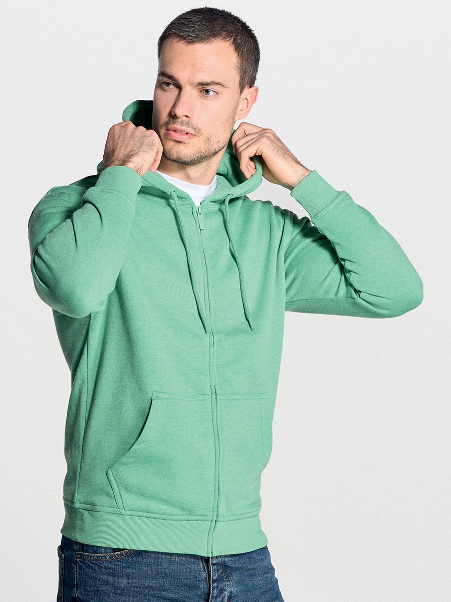 Immagine FELPA UNISEX CAPPUCCIO E ZIP ORGANIC FUJI