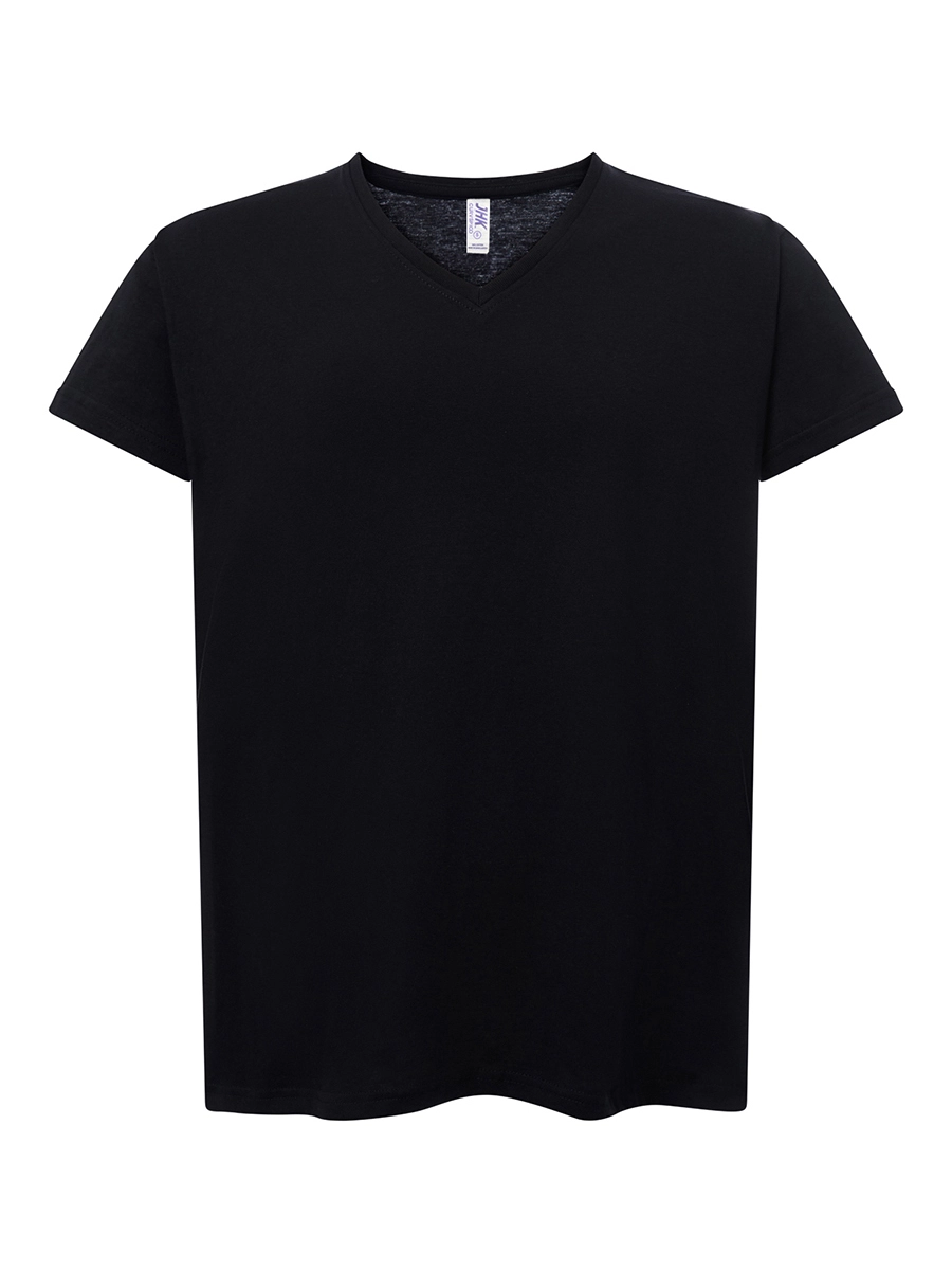 Immagine T-SHIRT DONNA MANICA CORTA COLLO A V CURVES