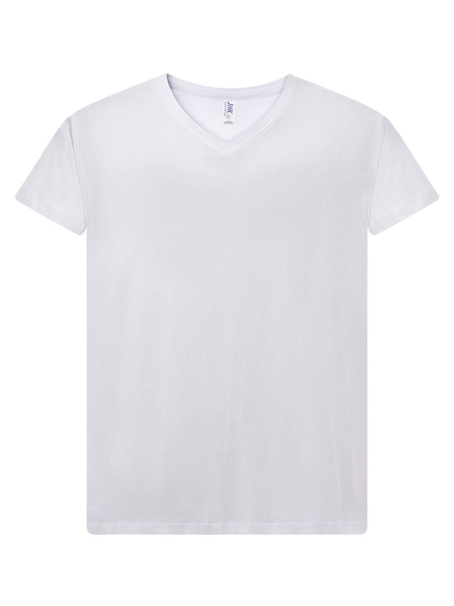 Immagine T-SHIRT DONNA MANICA CORTA COLLO A V CURVES