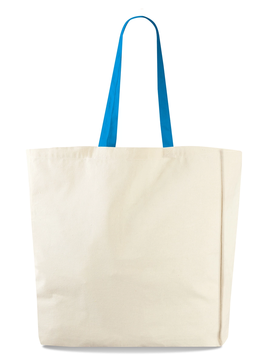 Immagine Shopping bag pubblicitaria in cotone 220gr cm 38x42x8 KOBE
