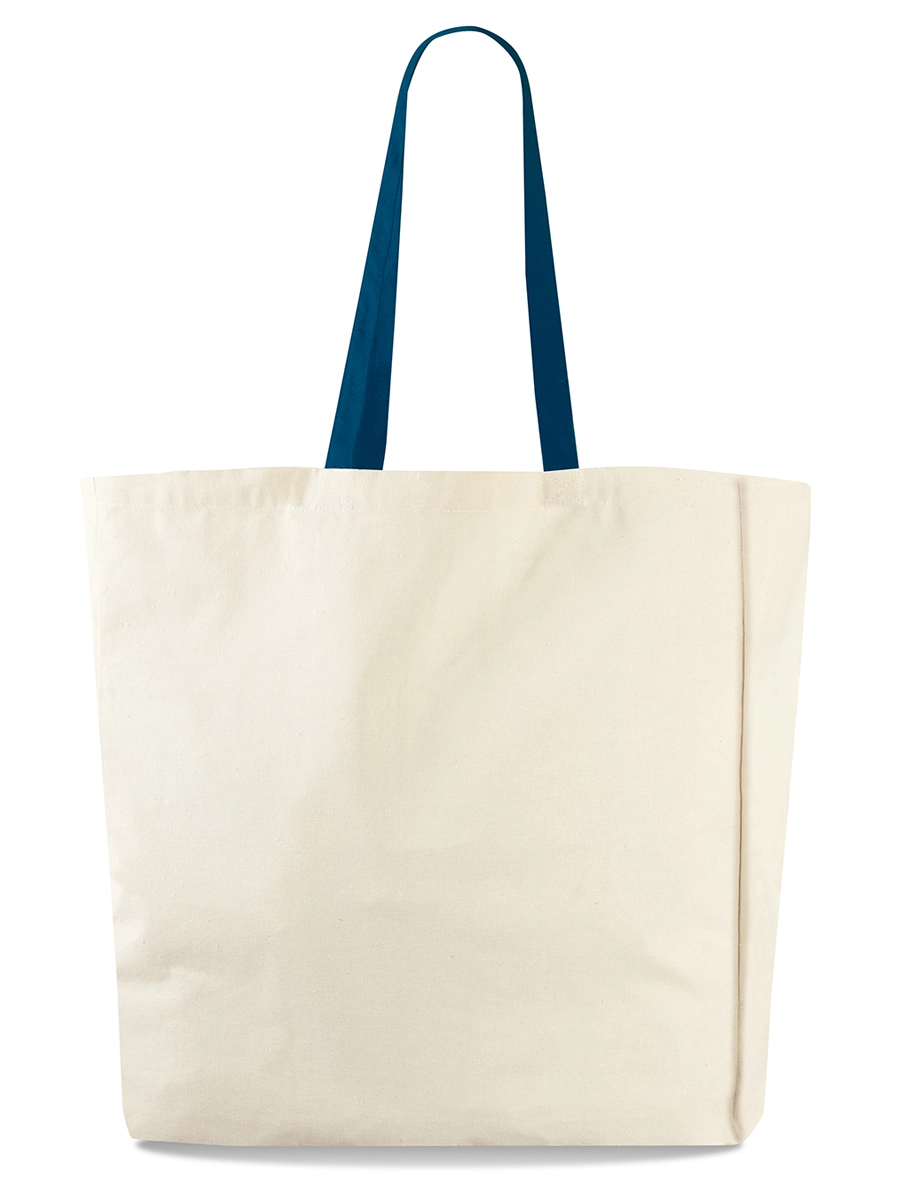 Immagine Shopping bag pubblicitaria in cotone 220gr cm 38x42x8 KOBE