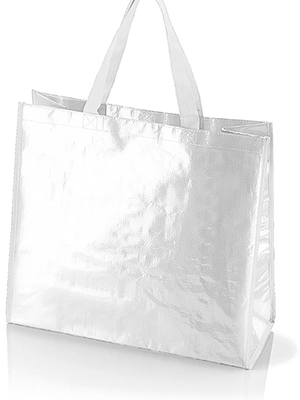 Immagine Borsa spesa cm 45x40x15 in tessuto laminato NORI