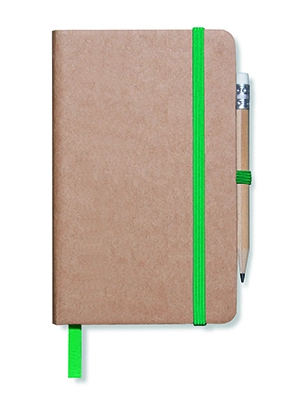 Immagine Taccuino con elastico e copertina in craft paper con portapenna in formato A6 NOTYGRAF