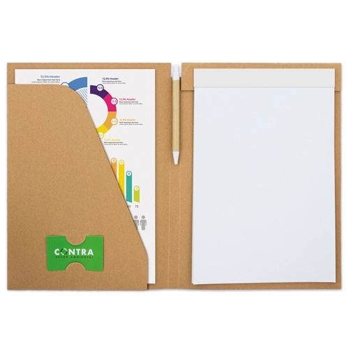 Immagine TACCUINO CON BLOCCO NOTES E PENNA ECO 