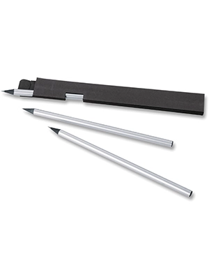 Immagine Set da regalo con 3 matite personalizzabili SILVER TRIS