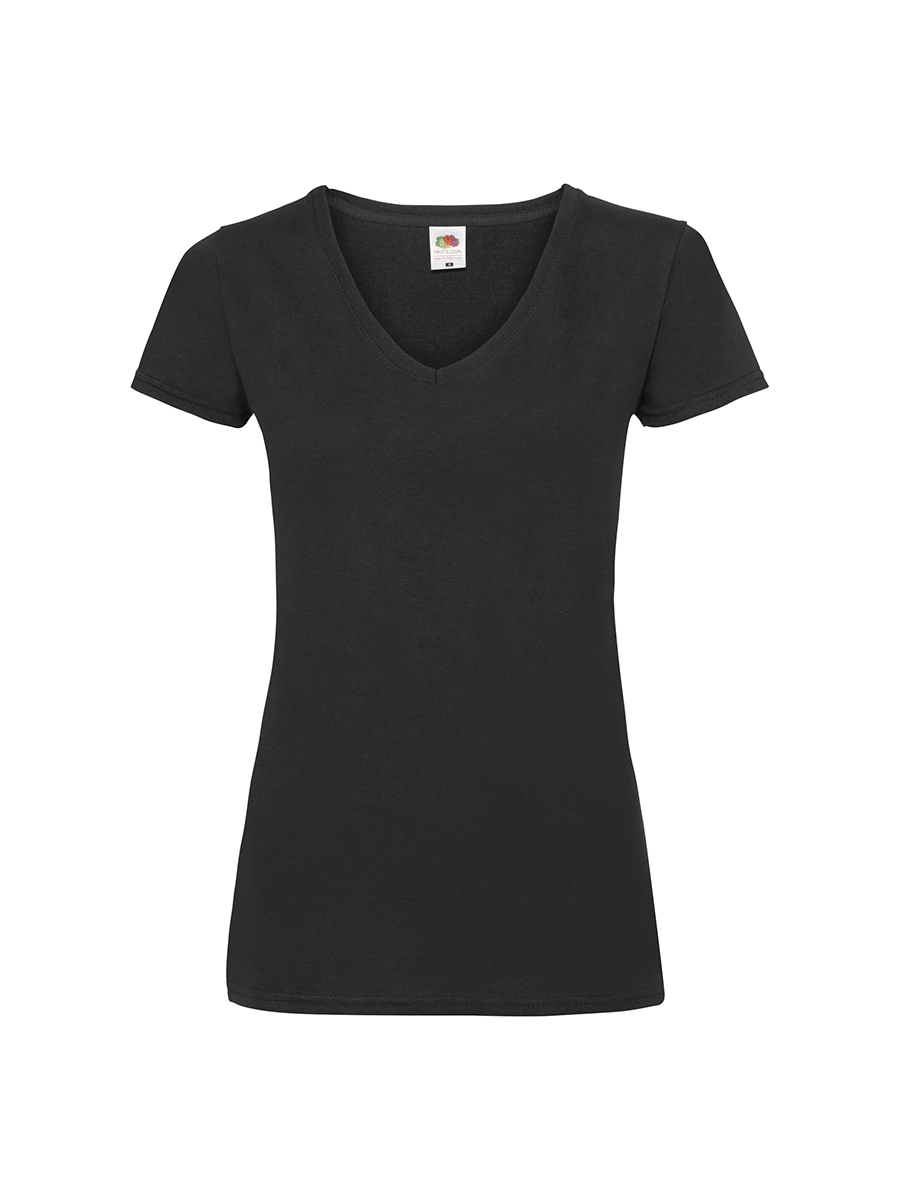 Immagine T-SHIRT DONNA MANICA CORTA COLLO A V VALUEWEIGHT