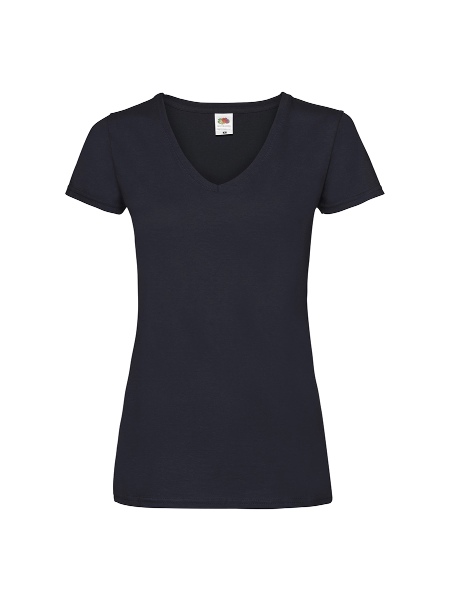 Immagine T-SHIRT DONNA MANICA CORTA COLLO A V VALUEWEIGHT