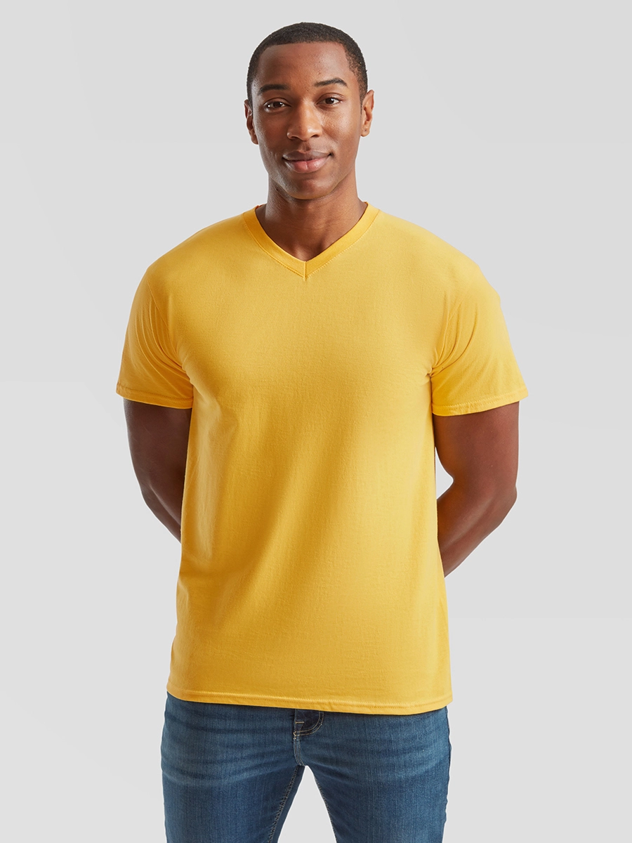 Immagine T-SHIRT UOMO MANICA CORTA COLLO A V VALUEWEIGHT