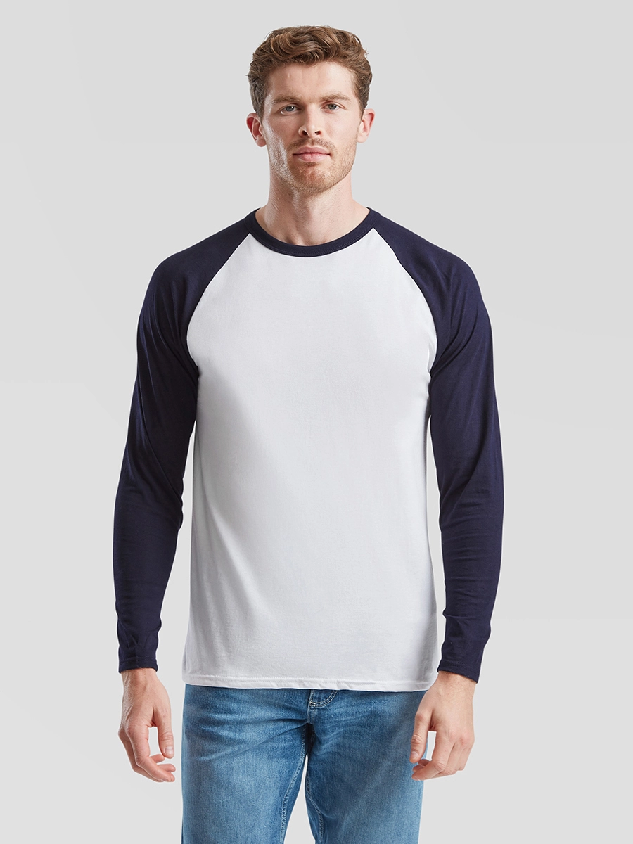 Immagine T-SHIRT UOMO MANICA LUNGA VALUEWEIGHT BASEBALL
