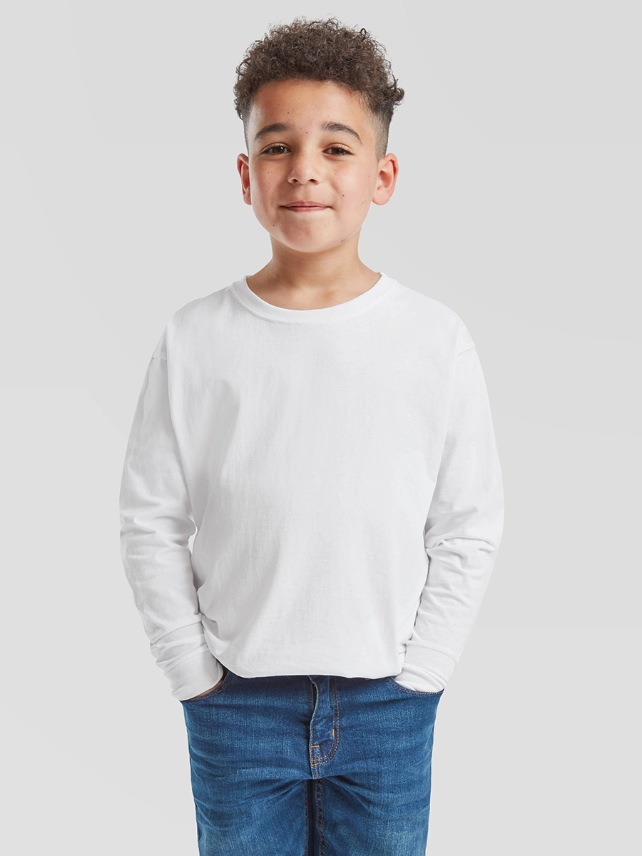 Immagine T-SHIRT BAMBINO MANICA LUNGA VALUEWEIGHT