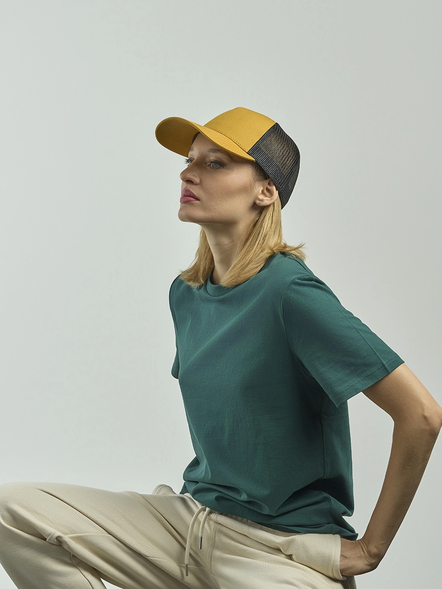 Immagine CAPPELLO VISIERA CURVA 5 PANNELLI MESH POSTERIORE