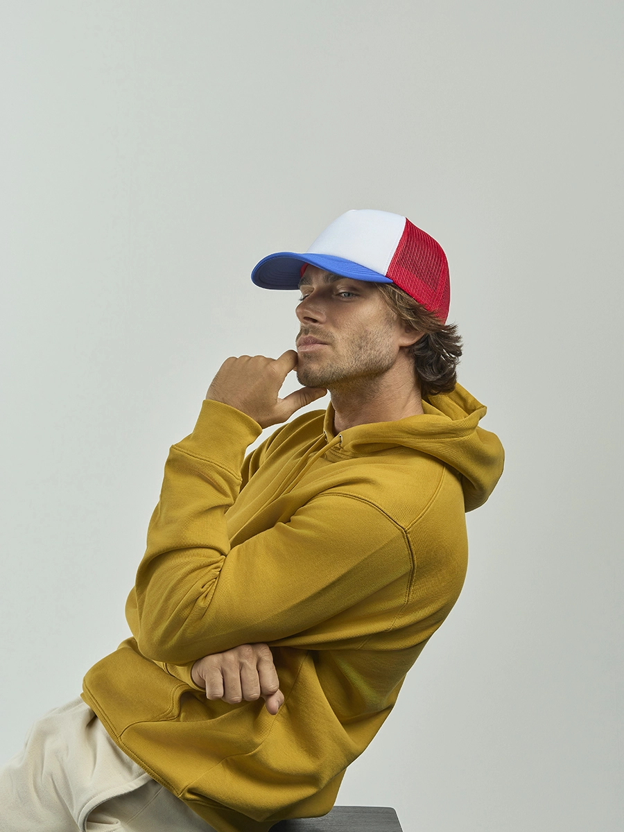 Immagine CAPPELLO VISIERA CURVA 5 PANNELLI MESH POSTERIORE