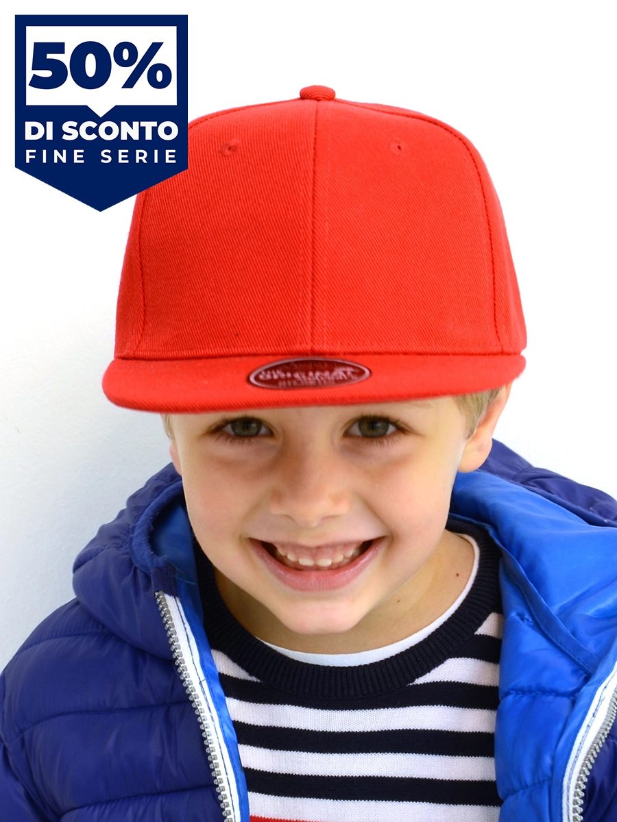 Immagine CAPPELLO BAMBINO VISIERA PIATTA 6 PANNELLI