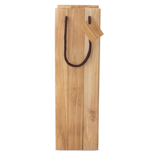 Immagine BUSTA IN CARTA EFFETTO LEGNO 1 BOTTIGLIA 