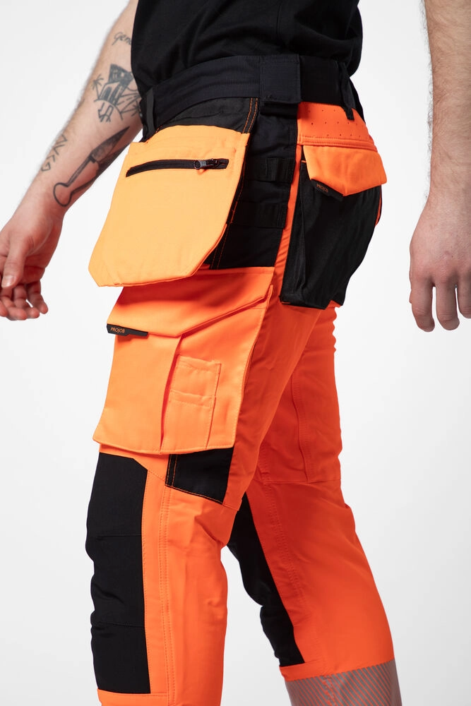 Immagine 6573 HI-VIS PANTALONI STRETCH MULTITASCHE EN ISO 20471 - CLASSE 2