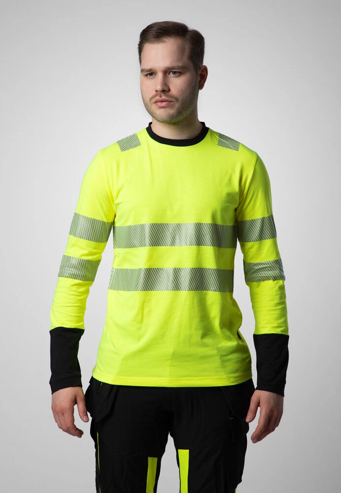 Immagine 6014 HI-VIS T-SHIRT MANICA LUNGA EN ISO 20471 - classe 3/2