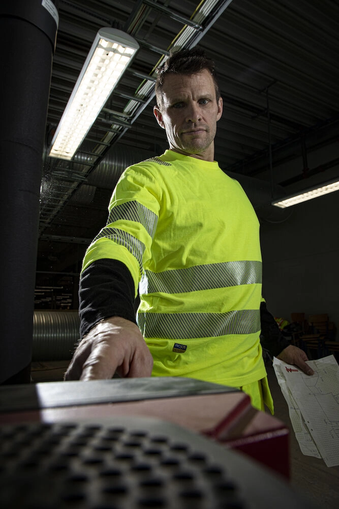 Immagine 6014 HI-VIS T-SHIRT MANICA LUNGA EN ISO 20471 - classe 3/2