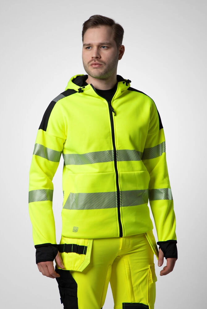 Immagine 6110 HI-VIS FELPA HOODY FULL-ZIP- EN ISO 20471 - classe 3/2