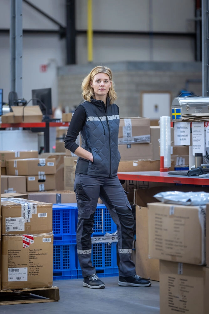 Immagine 7701 HI-VIS SMANICATO TRAPUNTATO LEGGERO DONNA