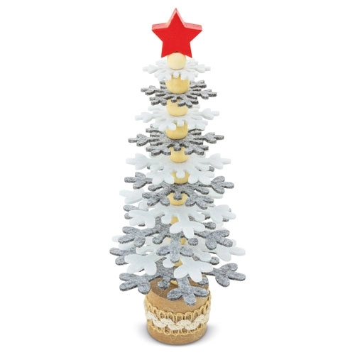 Immagine ALBERO DI NATALE IN RPET E LEGNO RICICLATO 
