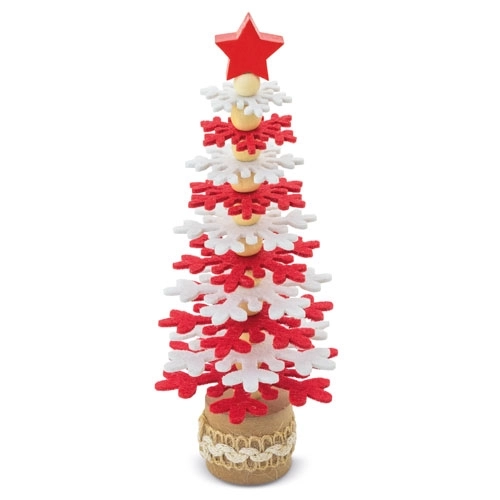 Immagine ALBERO DI NATALE IN RPET E LEGNO RICICLATO 
