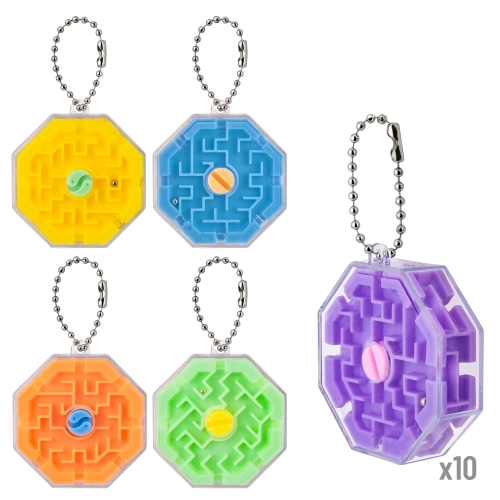 Immagine SET 50 PORTACHIAVI LABIRINTO 3D 