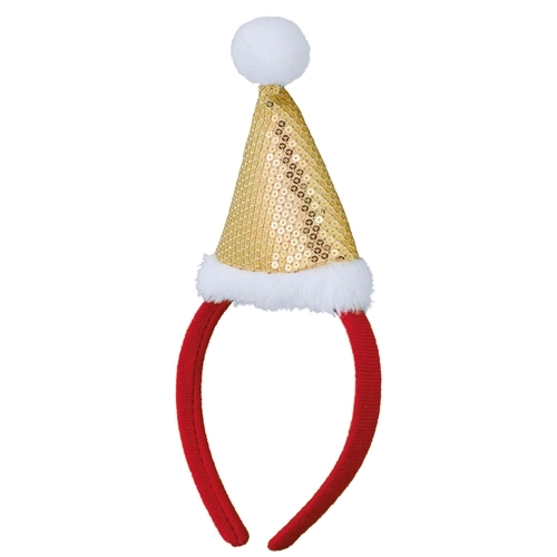 Immagine CERCHIETTO CON CAPPELLO BABBO NATALE 