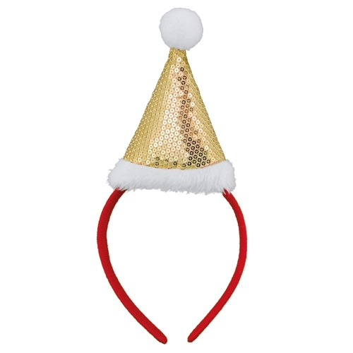 Immagine CERCHIETTO CON CAPPELLO BABBO NATALE 