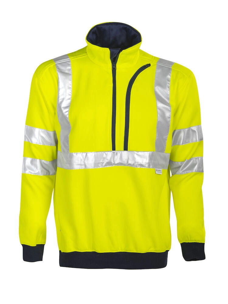 Immagine 6102 HI-VIS FELPA HALF ZIP EN ISO 20471 - classe 3