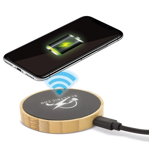 Immagine CARICABATTERIE WIRELESS IN BAMBÙ 