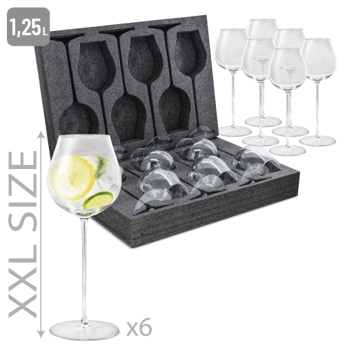 Immagine SET 6 BICCHIERI COCKTAIL GIGANTI 