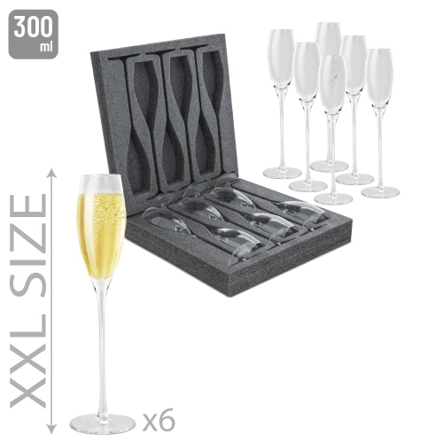 Immagine SET 6 BICCHIERI CAVA 