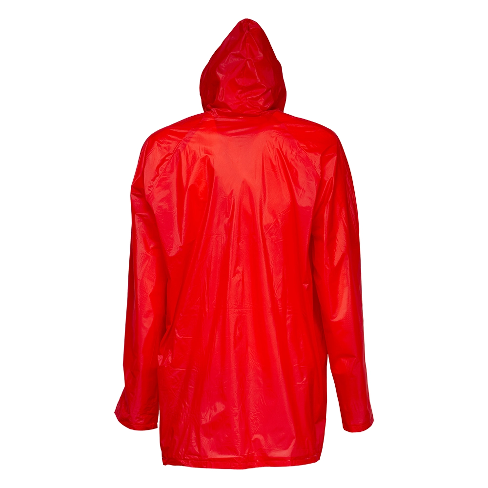 Immagine Impermeabile in PVC goffrato, con cappuccio e 2 tasche frontali, inserito in bustina