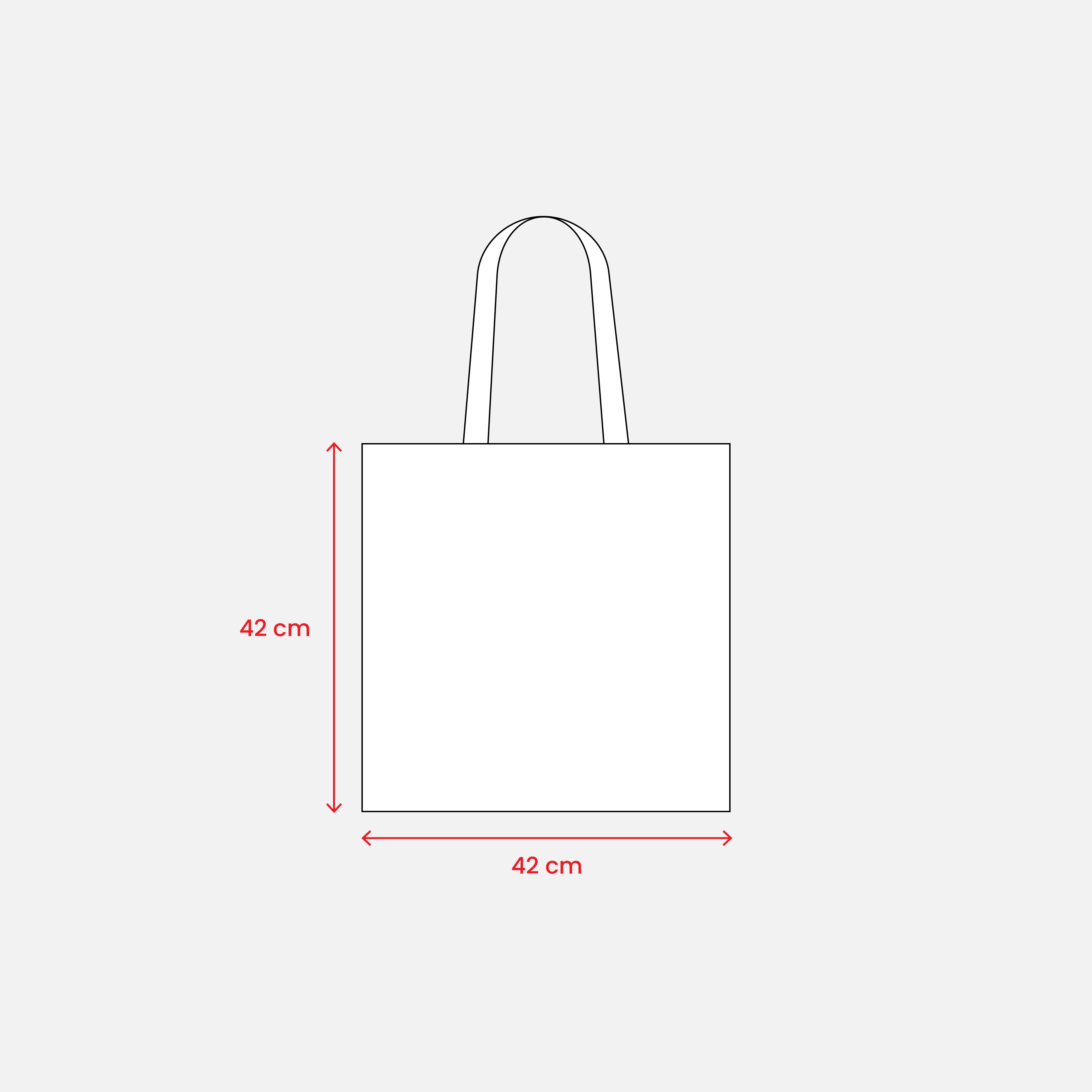 Immagine Shopper in cotone, manici lunghi