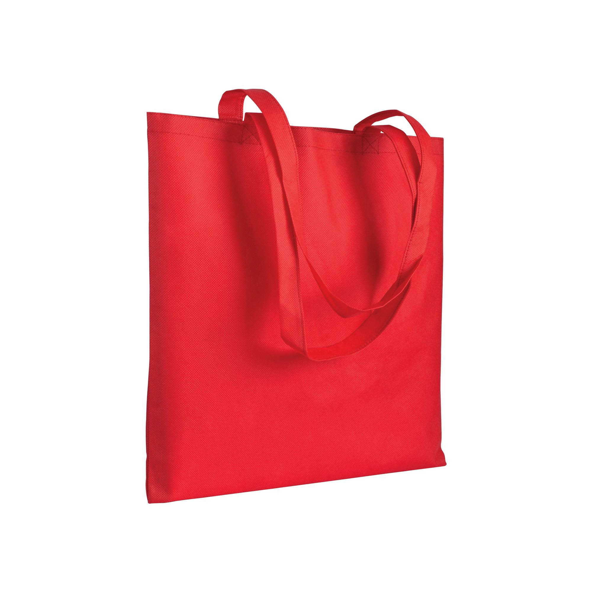 Immagine Shopper in TNT 80 g/m2 cucito, manici lunghi