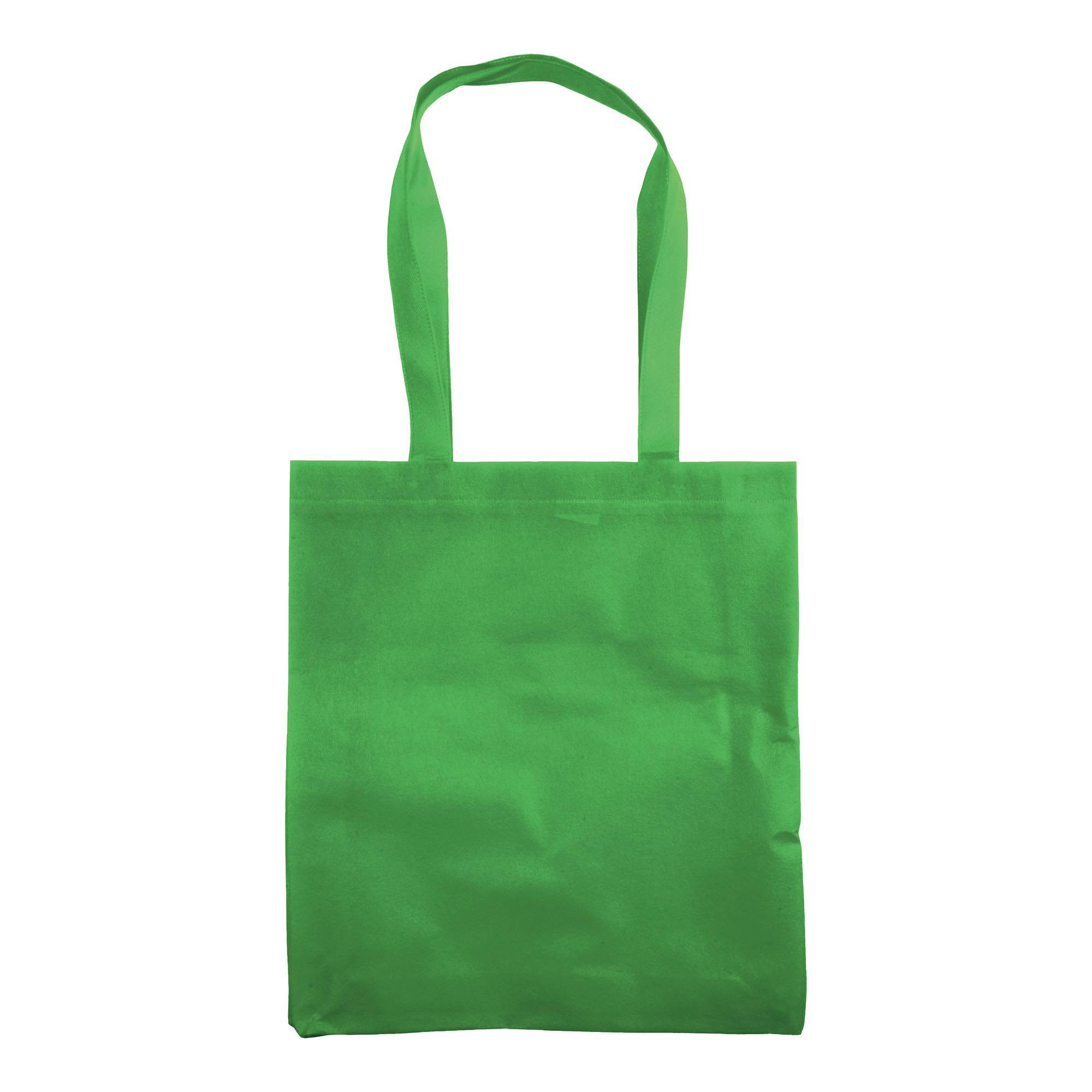 Immagine Shopper in TNT 80 g/m2 cucito, manici lunghi