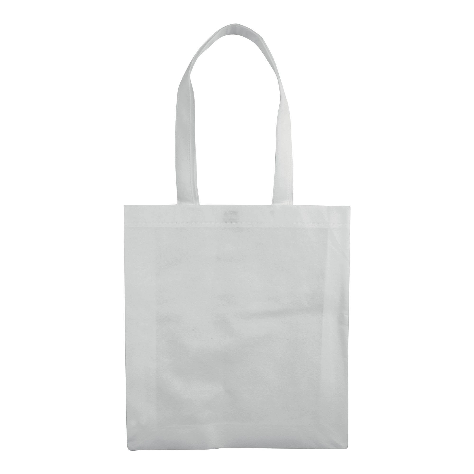 Immagine Shopper in TNT 80 g/m2 cucito, manici lunghi